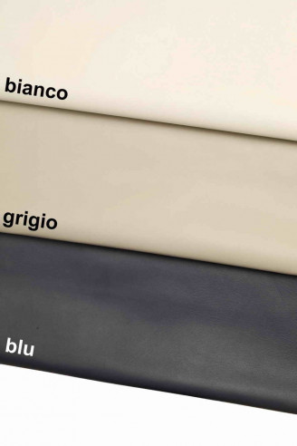 Pellame italiano, nappa tinta unita, morbida, aspetto matt, look classico-sportivo, disponibile in 3 colori