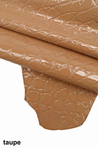 Store Copper Embossed Reptile Italian Leather Cowhide Partial. DD4013