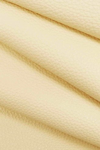 White & Cream Upholstery Leather