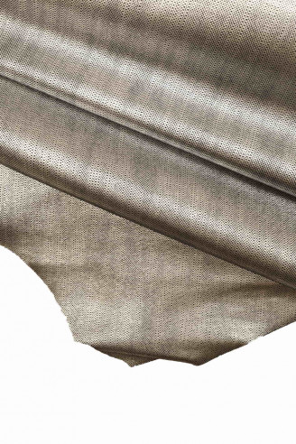 PELLE ARGENTO capra nero con lamina argento pellame stampato tessuto pelle morbida,pelle italiana