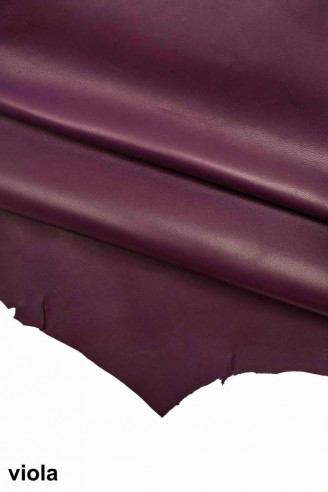 PURPLE SHEEPSKIN green lambskin burgundy soft hide, smooth solid color sheep  semi-glossy, sof hides for crafts