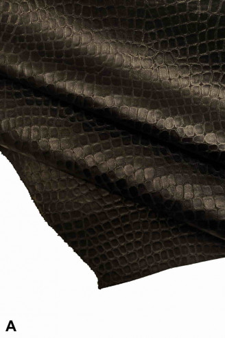 Le Embossed Croc - Black