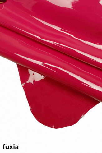 FUCHSIA COLOR Leather Sheets Natural Leather Pieces for Crafting