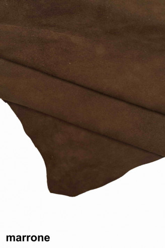 Burgundy green BROWN SUEDE leather skin soft distressed antiqued genuine italian hides for crafting