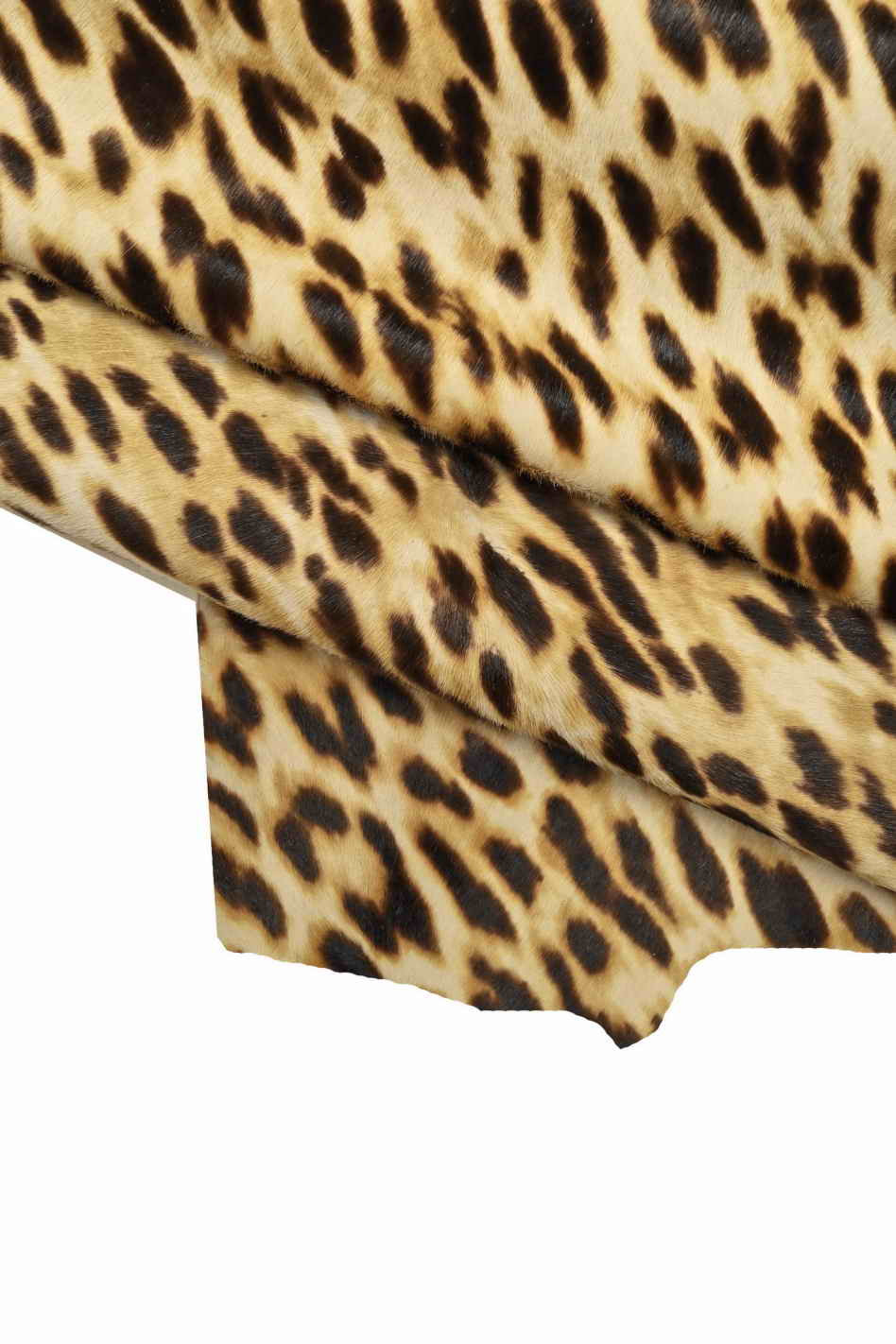 LEOPARD HAIR on leather hide, textured pony calfskin with zebra print ...