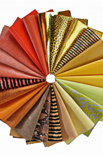 10 Selected Leather Scraps, YELLOW, ORANGE and RED Tones, Mix Colorful  Selection Leather Remnants as per Pictures RT53 La Garzarara 