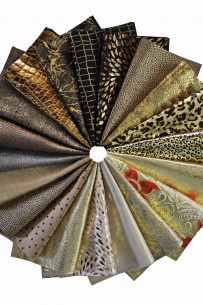 5 Selected leather scraps, MULTICOLOR tones, mix colorful