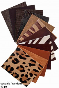 10 Leather sheets, ramdom assortment of selected PRE-CUT leather