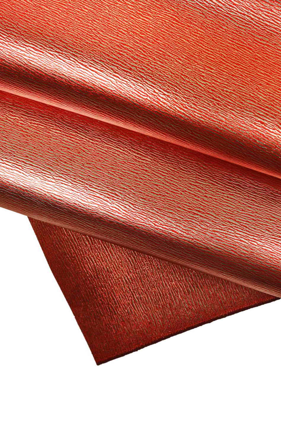Metallic Red Leather Hides