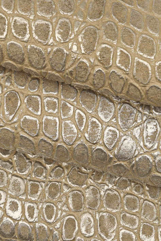 Embossed Crocodile On Cowhide – Stonestreet Leather