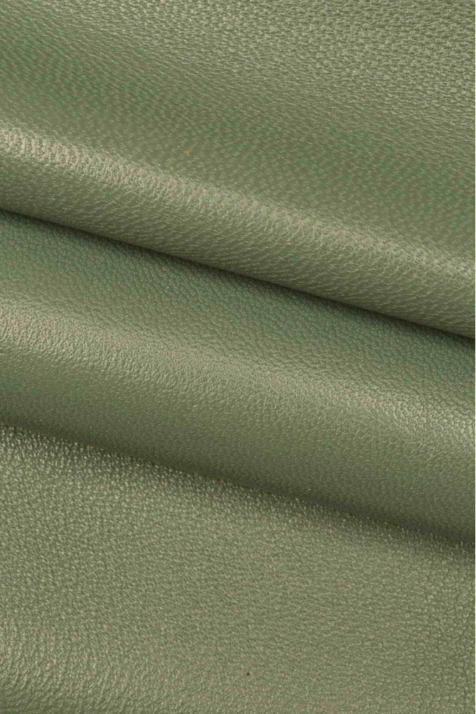 Camo design Lamb skin leather Black/Green Color (100% Genuine Skin