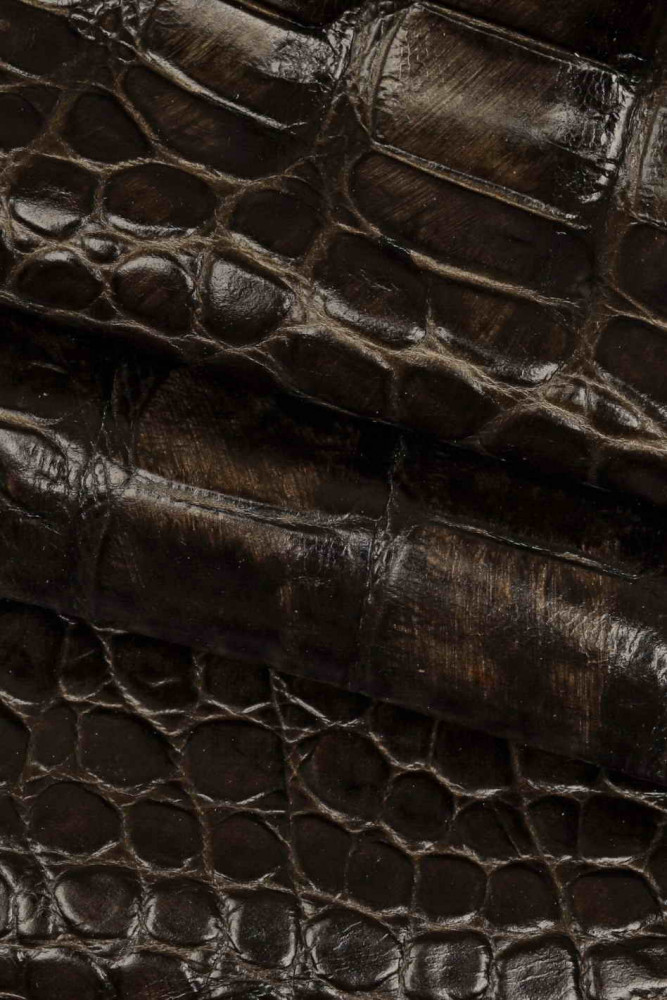 Embossed Crocodile On Cowhide – Stonestreet Leather