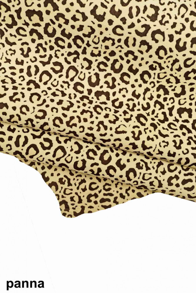 Cream Leopard Print Fabric