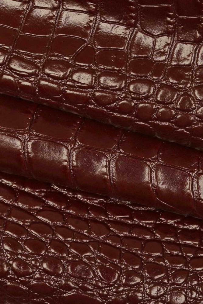 Wardani, 4.7 Cm Alligator, gator leather headband stitched edges, embossed Leather look on sale like crocodile, made of calfskin 1.3/4” wide