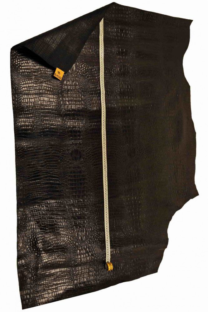 Stone Embossed Gator Italian Leather Cowhide Partials. Leather orders Hides. DD2670