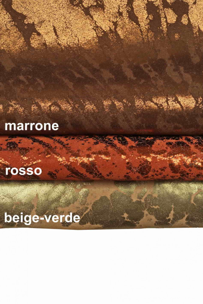 Pelle SCAMOSCIATA con stampa schizzo laminata, pellame di crosta metallizzata stampata, vitello morbido laminato