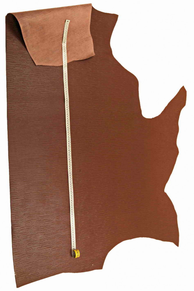 Tan retailer Embossed Squares Leather Cowhide Partial.Leather Hides. 10108