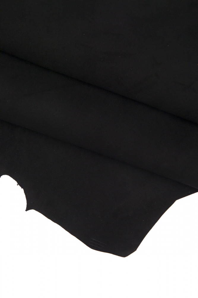 Black SUEDE leather skin, classic soft suede goatskin, good writing effect, 0.7 0.9 mm