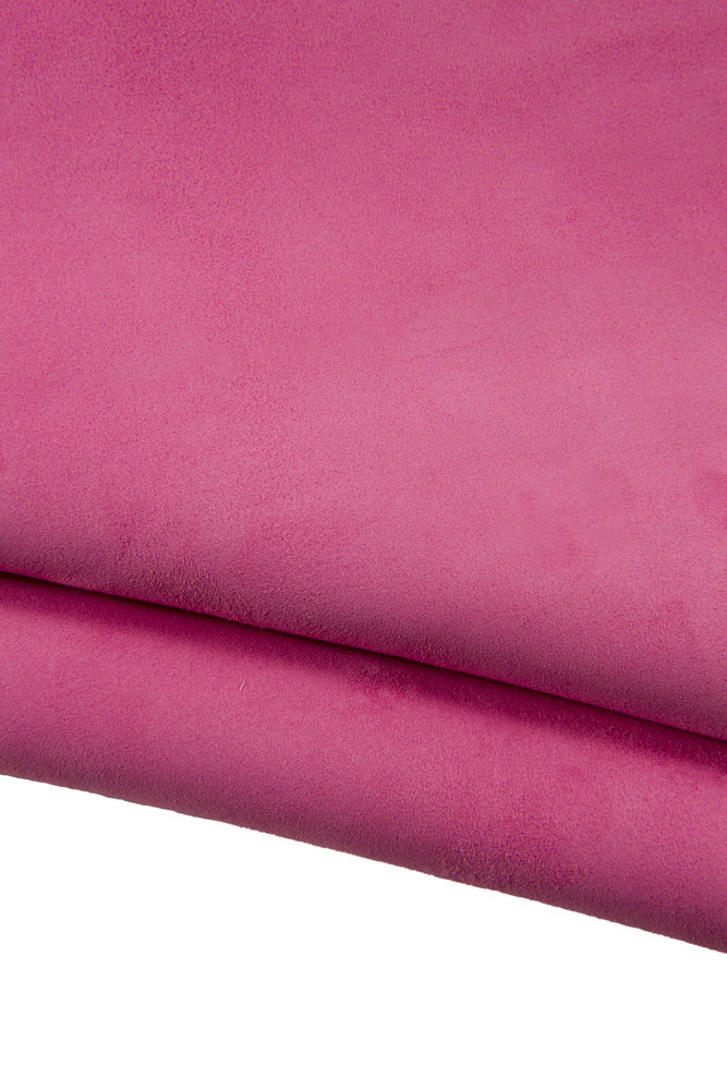 Flamingo PINK suede leather skin, soft suede goatskin perfect for crafting creations