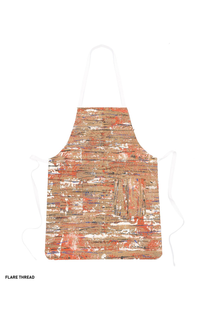 Unisex APRON in Hand-Painted Leather - Elegant, Unisex and Versatile, Perfect for Original Gifts