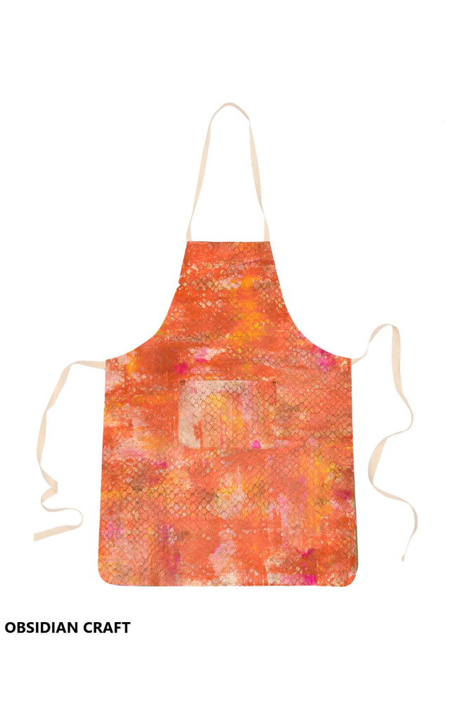 APRON leather Hand-Painted - Elegant, Unisex and Versatile, Perfect for Original Gifts