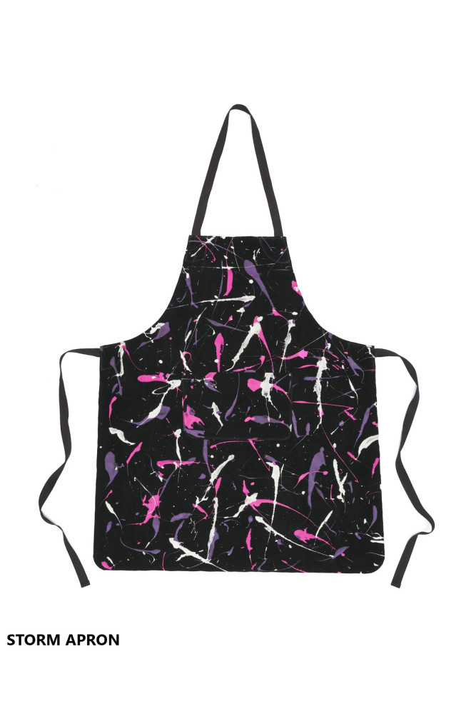 Unisex APRON in Hand-Painted Leather - Elegant, Unisex and Versatile, Perfect for Original Gifts