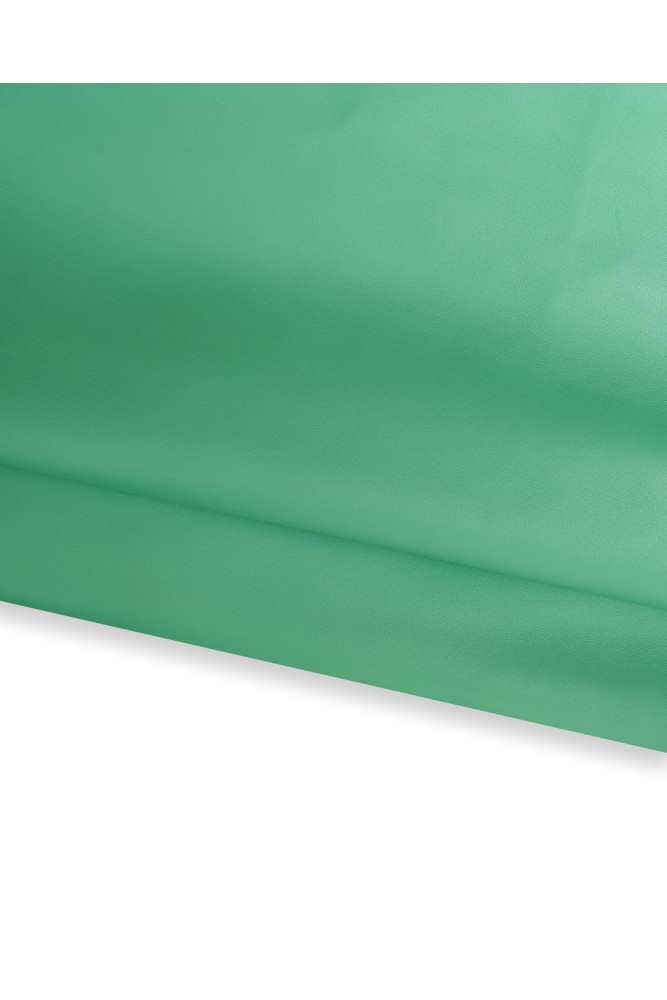 Mint green NAPPA leather skin, smooth soft lambskin, matt sheepskin 1.0 - 1.2 mm perfect for DIY projects