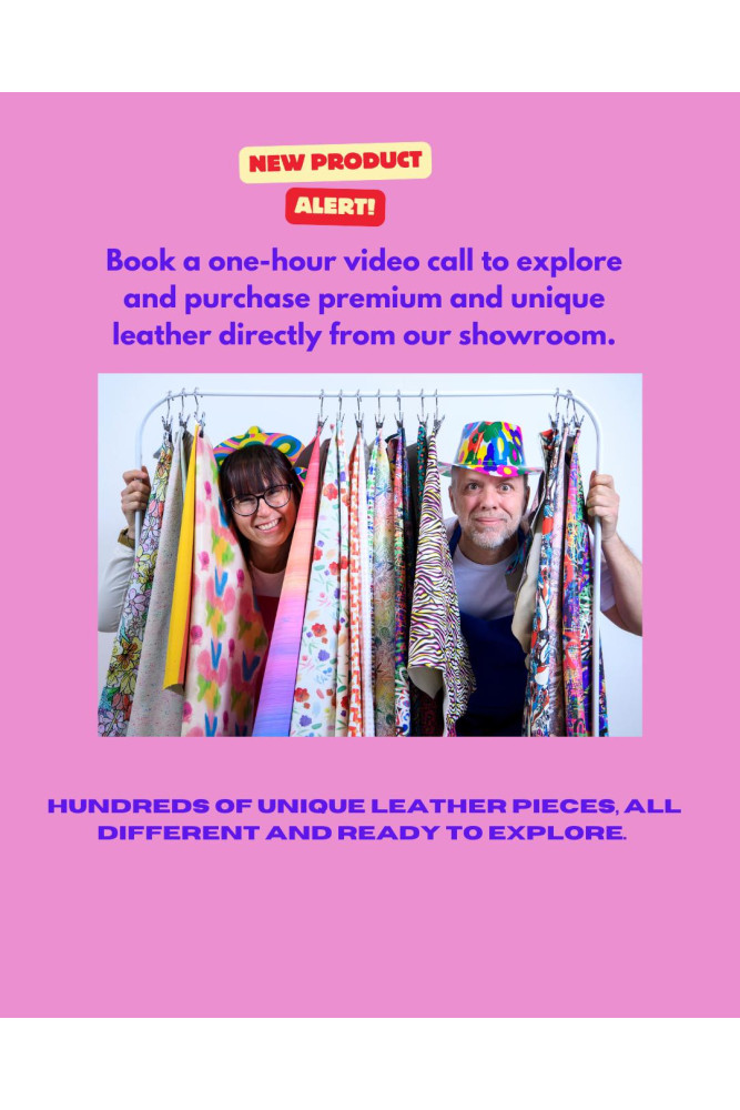 60 Minute VIDEO CALL: Explore exclusive Off-catalog leathers!