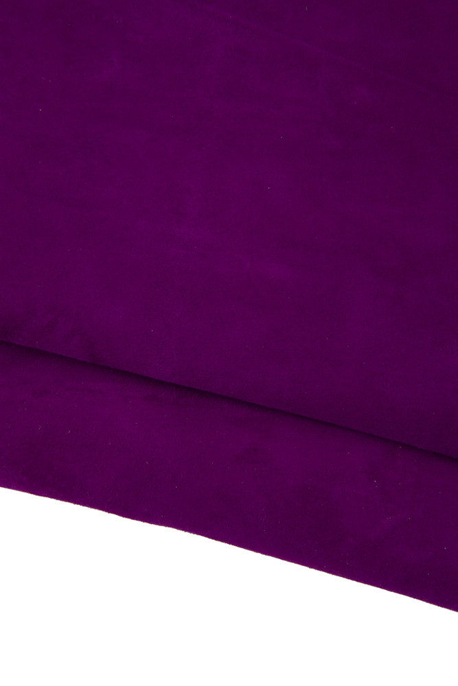 Purple SUEDE leather skin, solid color soft goatskin hide, good writing effect 1.2 - 1.3 mm