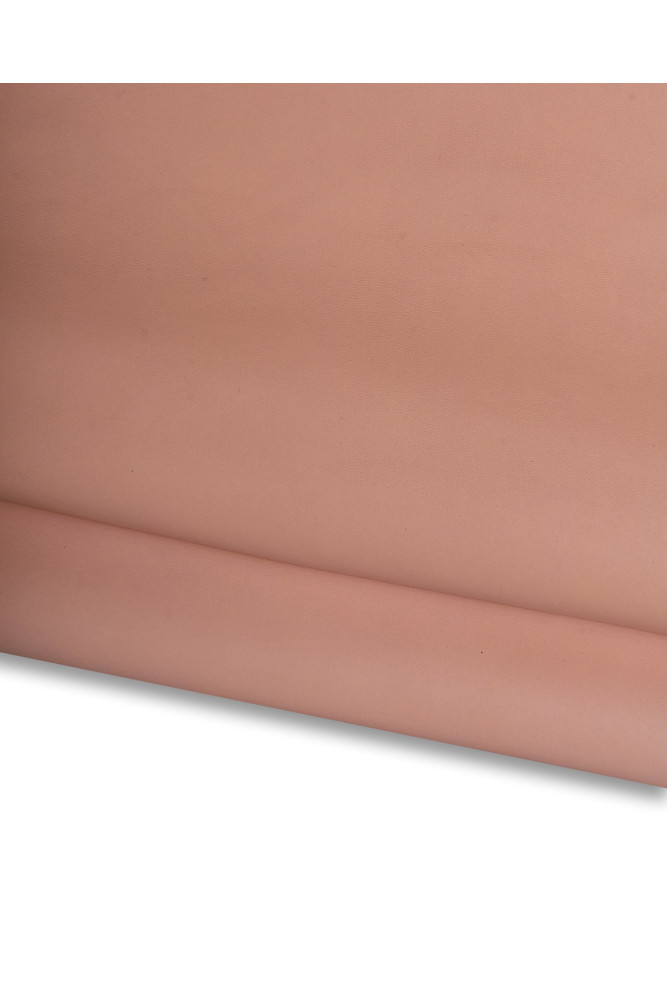 Powder pink NAPPA leather, soft sheepskin for garments, silky lambskin for crafters