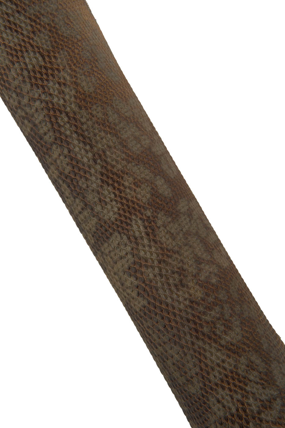 Python printed cowhide, brown and beige shadows reptile textured calfkin, matt and soft leather hides for handbags and accessories