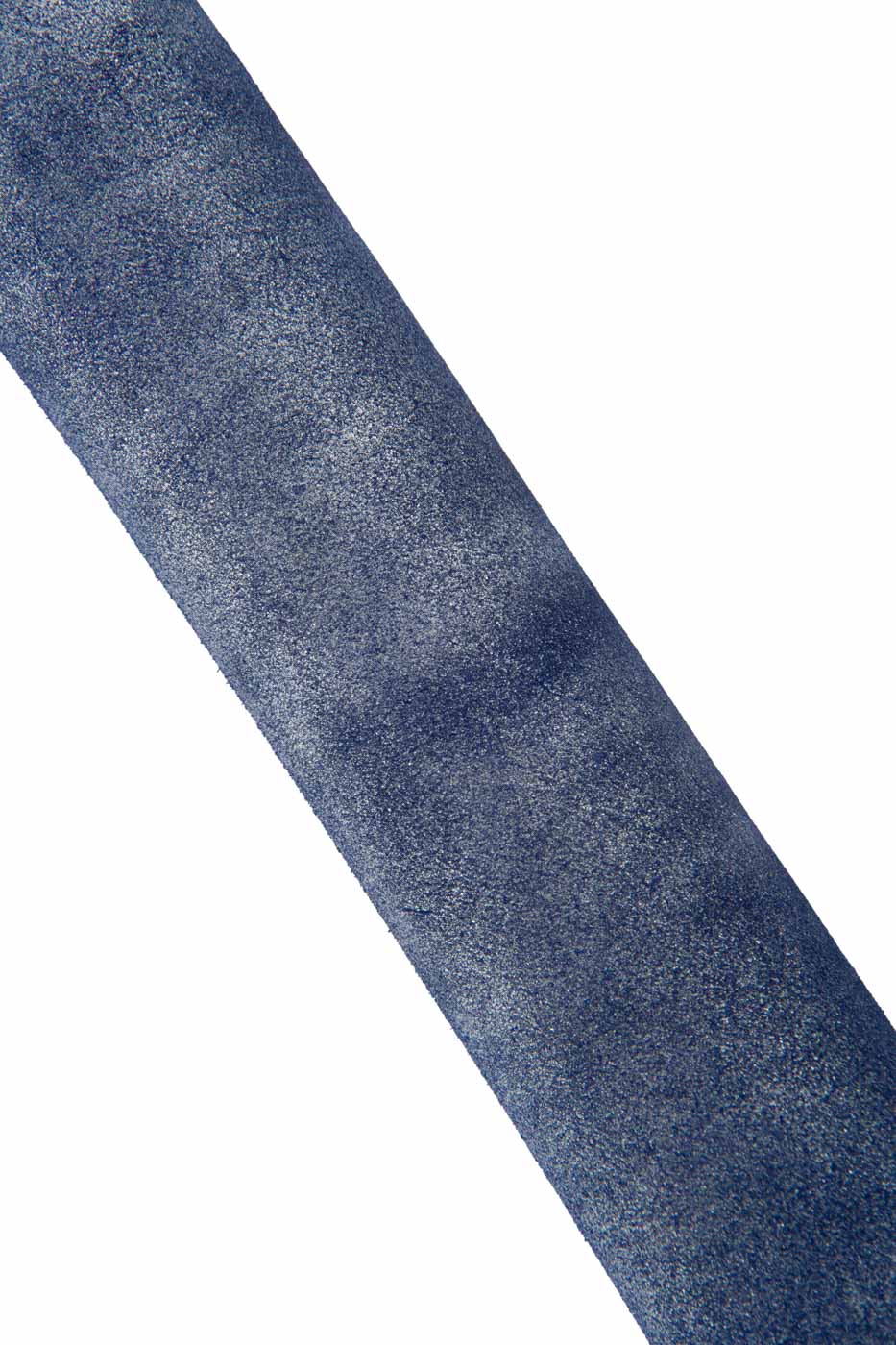Blue METALLIC leather hide, silver GLITTER on suede cowhide, abstract pattern on soft bright calfskin, for crafters