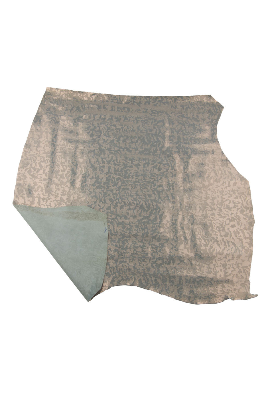 CAMOUFLAGE textured leather skin, gold - bronze METALLIC printed cowhide, bright soft calfskin for crafters