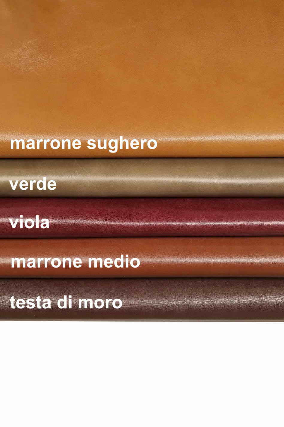 Brown purple green GOATSKIN WRINKLED pebble grain print grainy goat skin shiny soft genuine italian hides