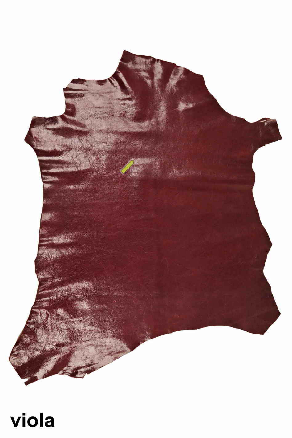 Brown purple green GOATSKIN WRINKLED pebble grain print grainy goat skin shiny soft genuine italian hides