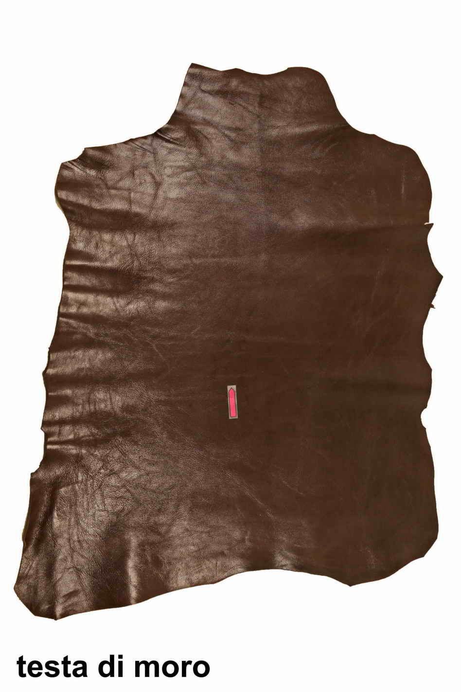 Brown purple green GOATSKIN WRINKLED pebble grain print grainy goat skin shiny soft genuine italian hides