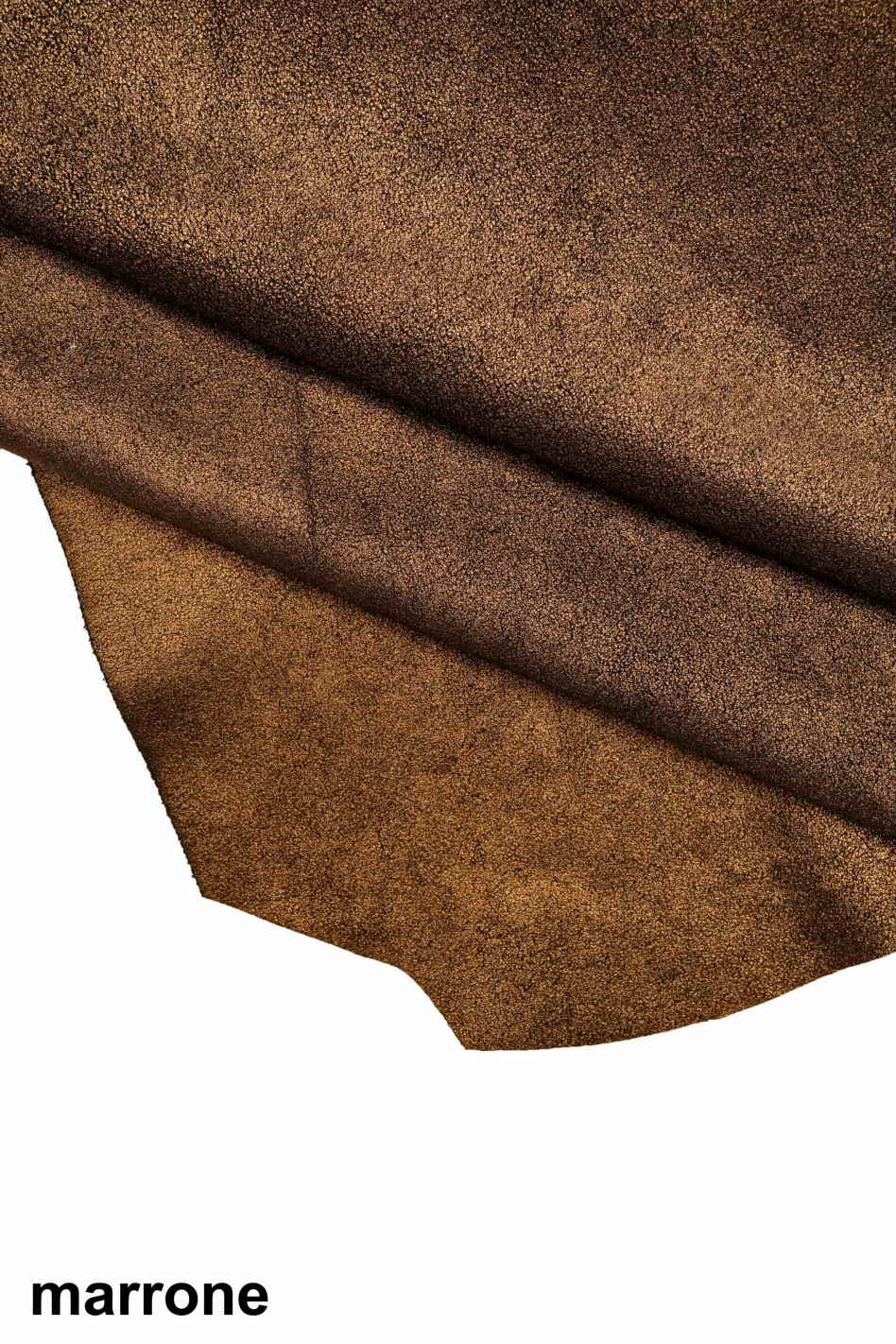 Green brown blue METALLIC SUEDE leather hide, shiny soft calfskin with foil