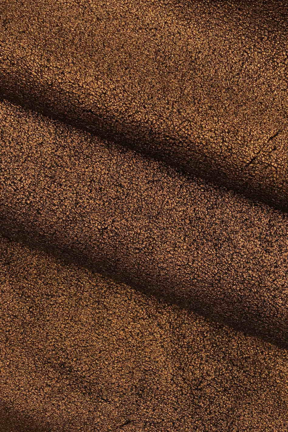 Green brown blue METALLIC SUEDE leather hide, shiny soft calfskin with foil