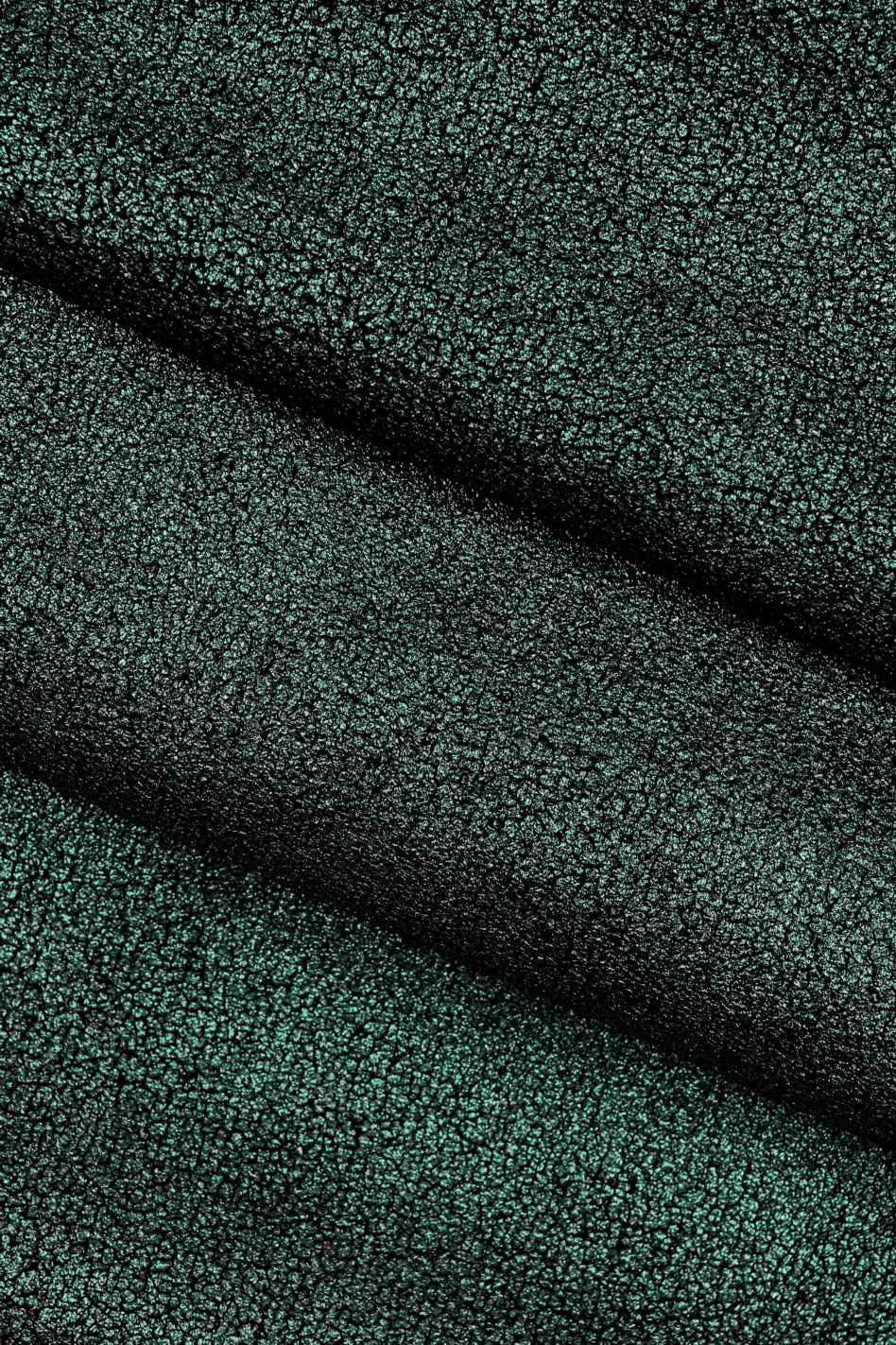 Green brown blue METALLIC SUEDE leather hide, shiny soft calfskin with foil