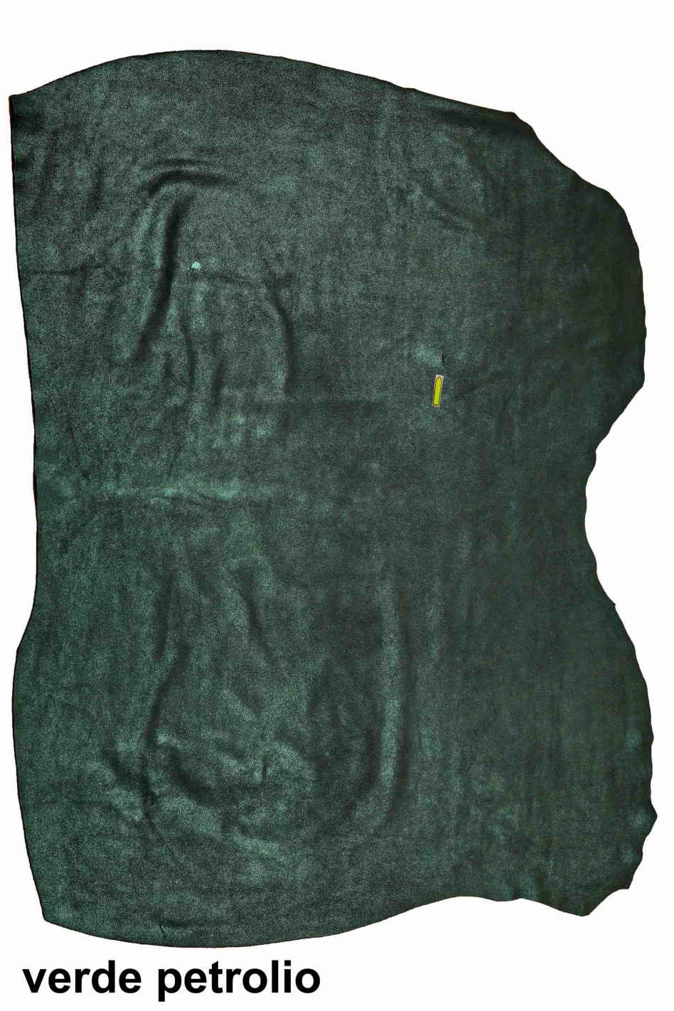 Green brown blue METALLIC SUEDE leather hide, shiny soft calfskin with foil