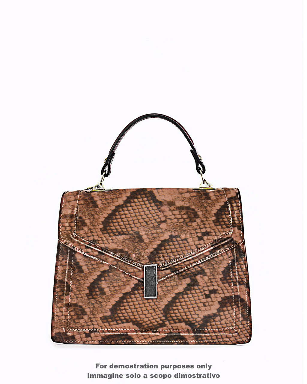 Flesh pink PYTHON printed leather hide, reptile - snake textured cowhide, SOFT calfskin for crafting